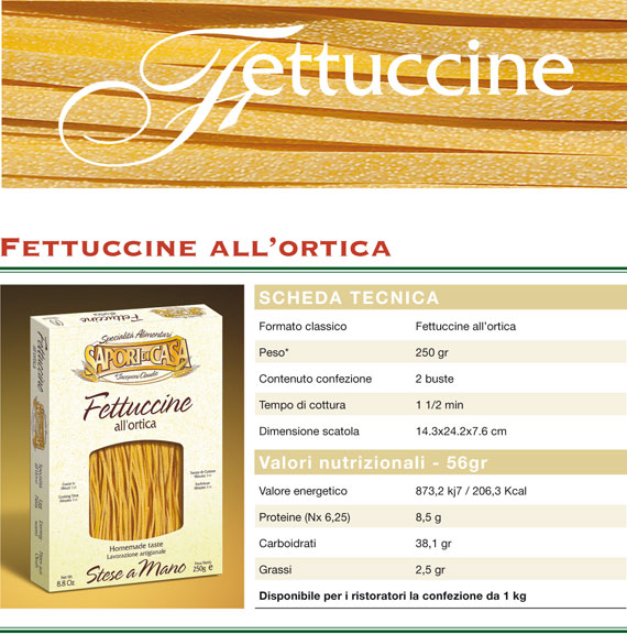 fettuccine all'ortica