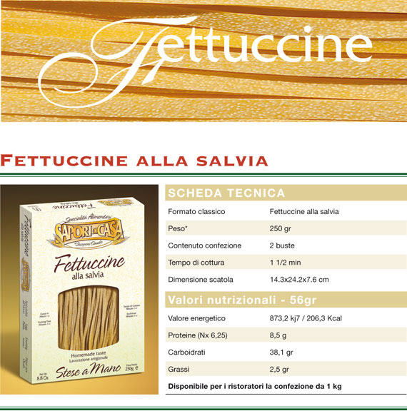 fettuccine alla salvia