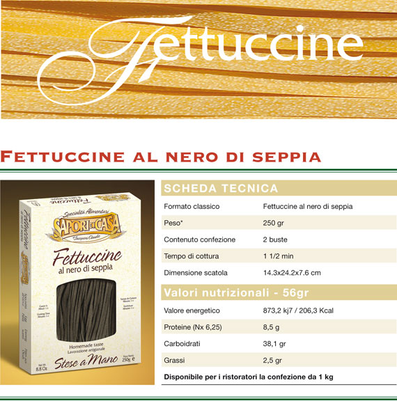 fettuccine nero di seppia