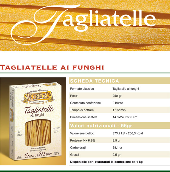 tagliatelle ai funghi